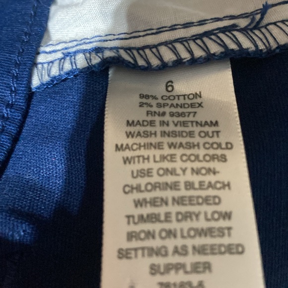 NWT Anna Navy Blue Bermuda Shorts - Picture 6 of 6